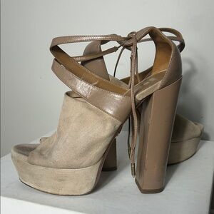 Aquazzura Beige Platform Heels